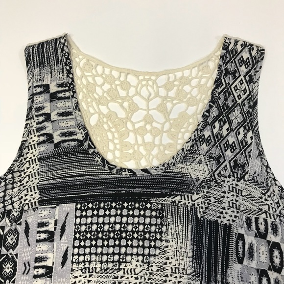 NWT [Stoosh] Boho Crochet-Back Patchwork Tank Top - Picture 7 of 8